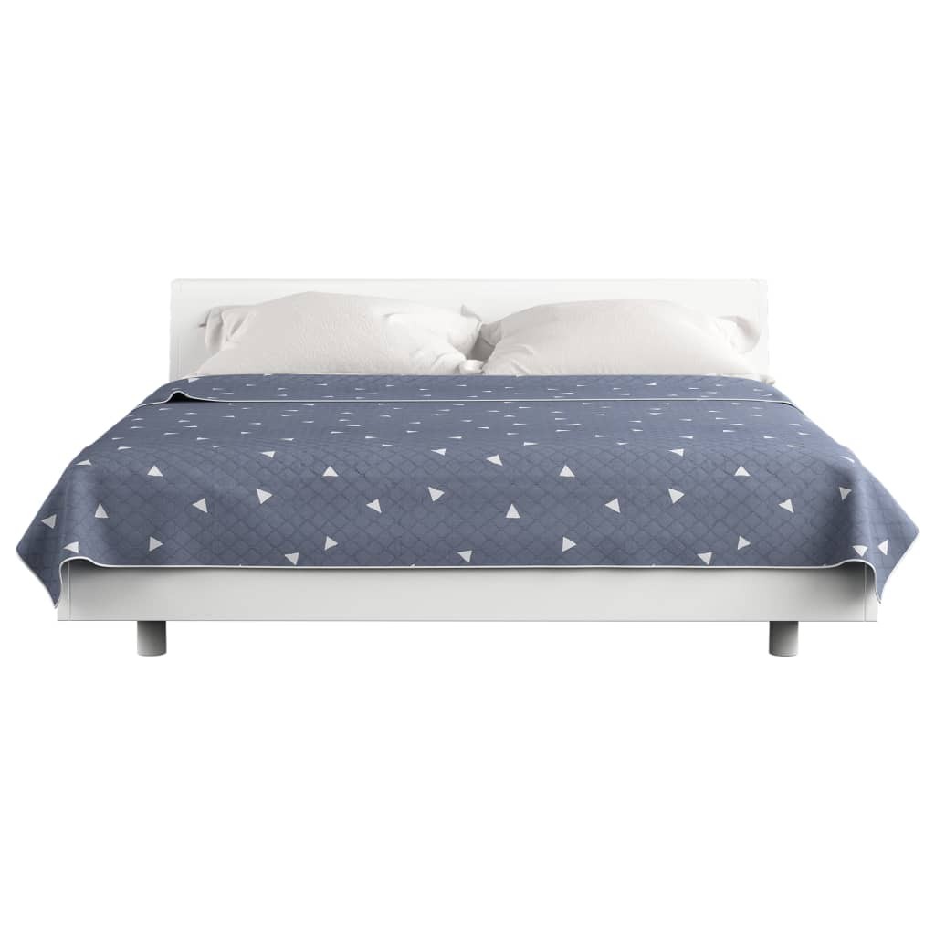 Quilt Dark Blue 230x260 cm Ultrasonic Quilted Fabric